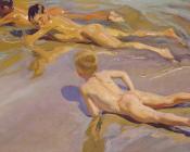 华金索罗利亚巴斯蒂达 - Children on the Beach